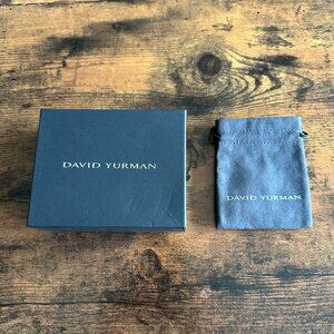 David Yurman Empty Black Cardboard Display Box & Pouch Set